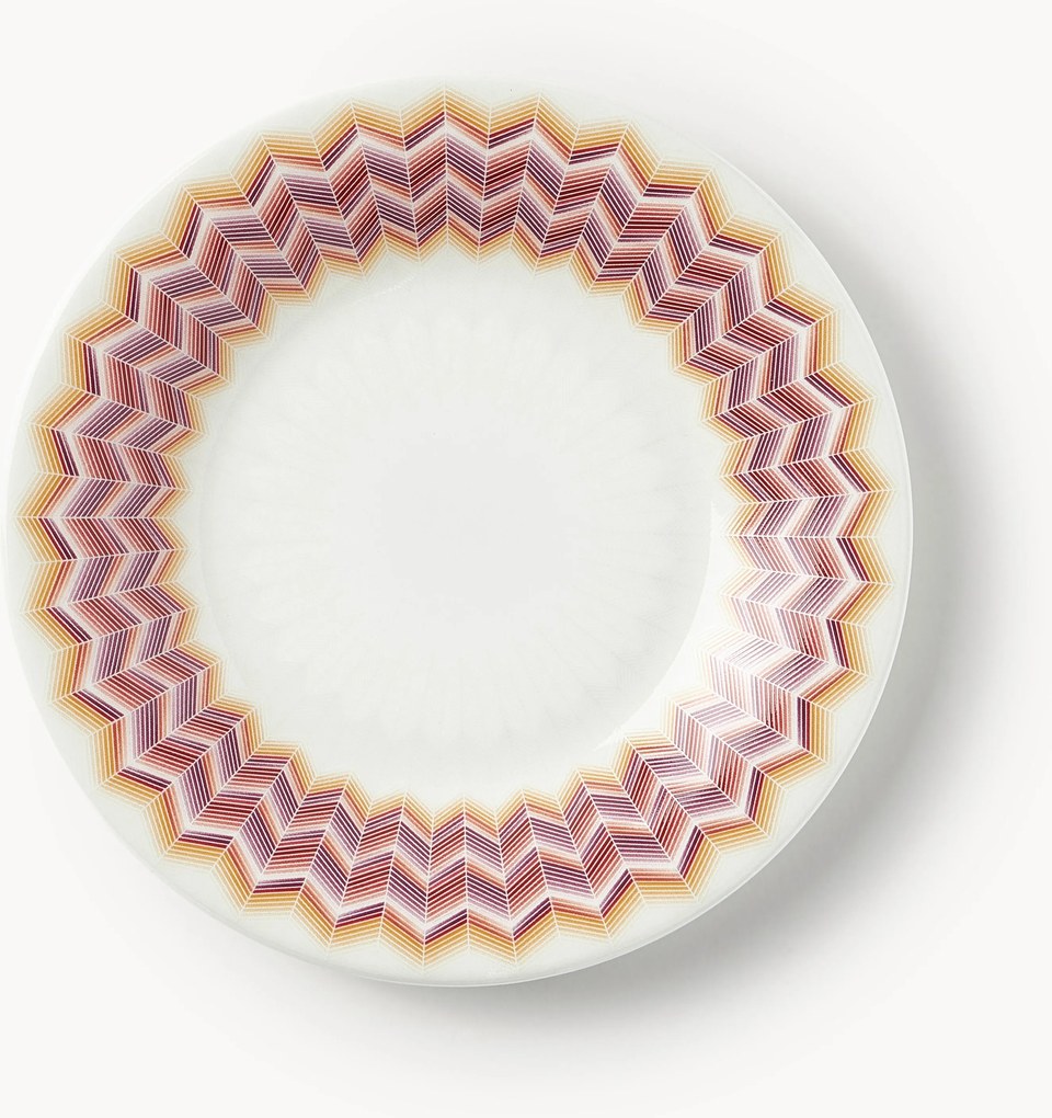 Prato de sobremesa em Fine Bone China Jarris, conjunto de 6