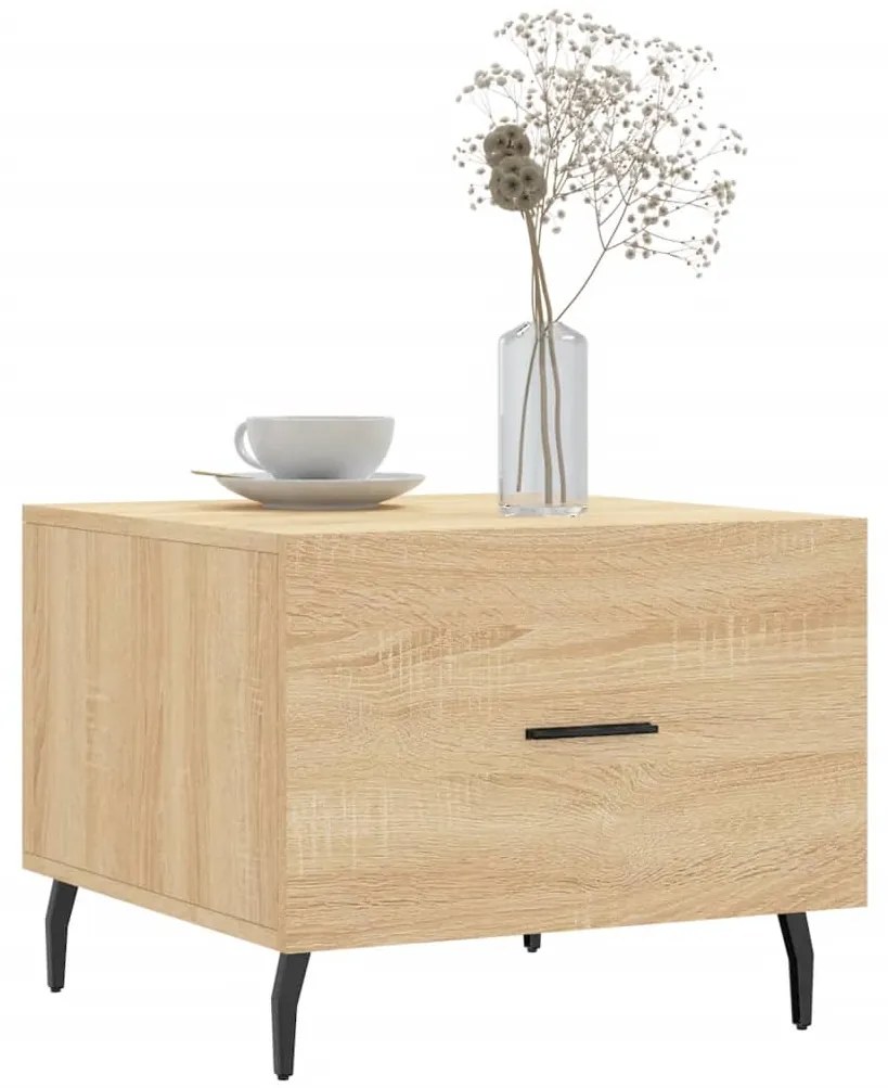 Mesas de centro 2 pcs 50x50x40cm deriv. madeira carvalho sonoma