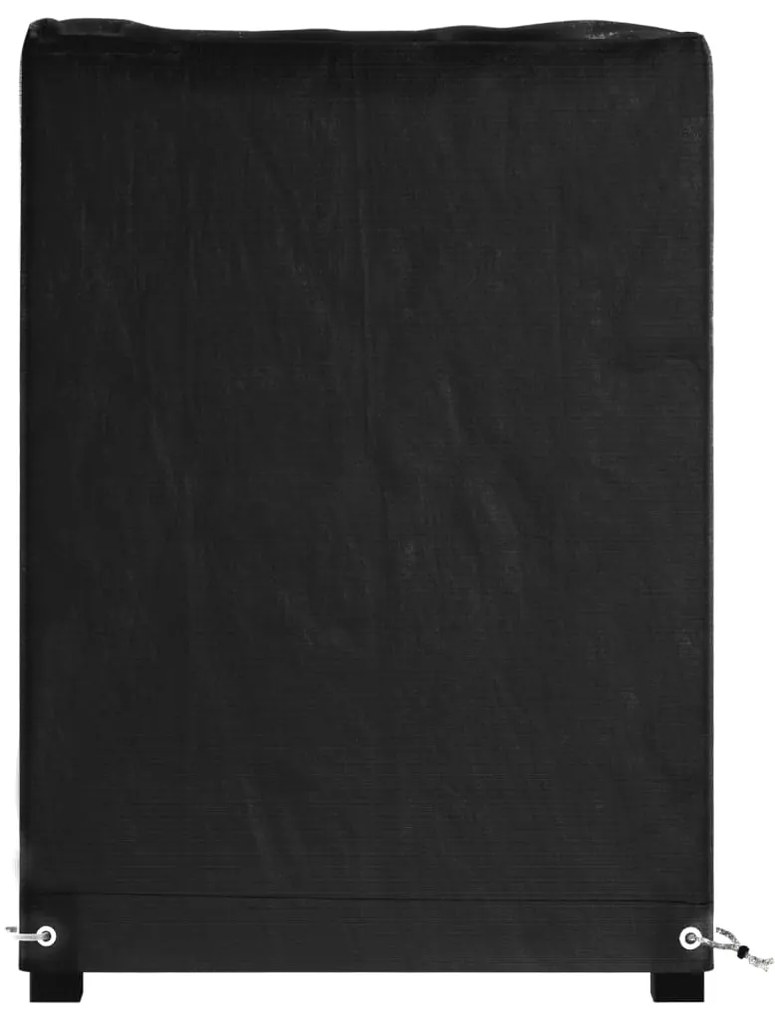Capa p/ mobiliário de jardim 8 ilhós 125x55x75 cm retangular
