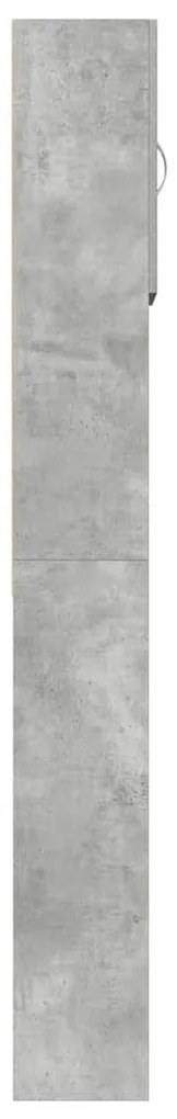 Armário sanita/máquina de lavar derivados madeira concreto cinza