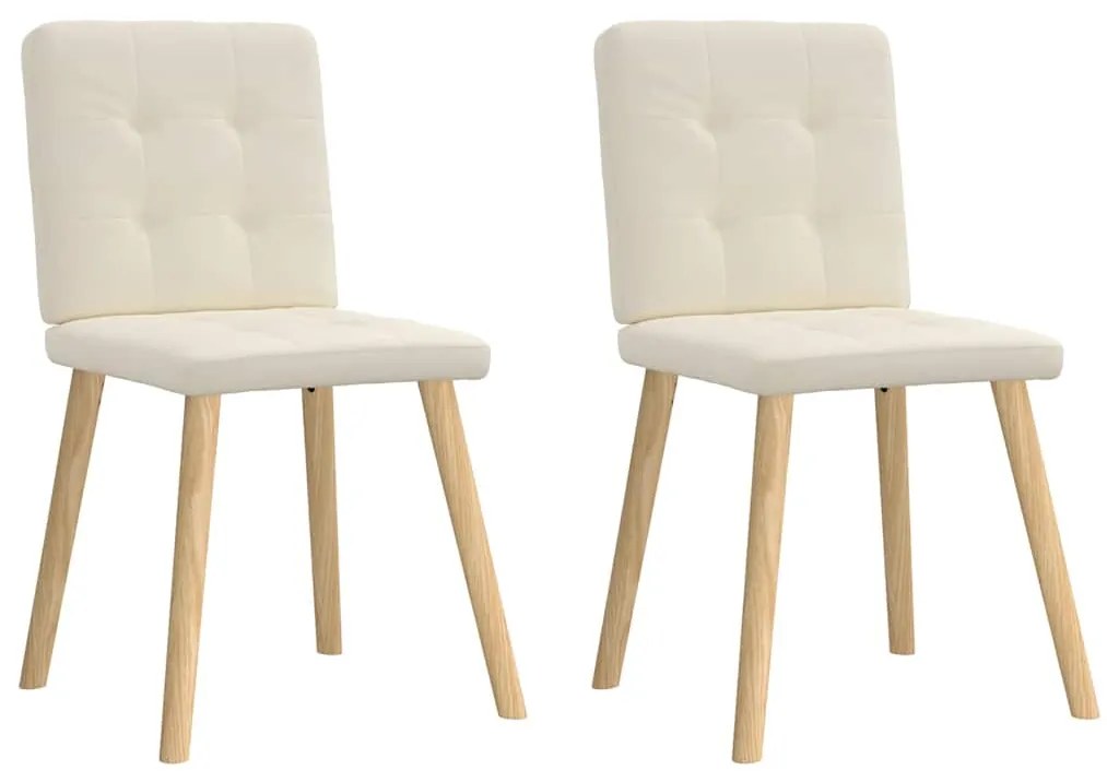 Cadeiras de jantar 2 pcs linho
