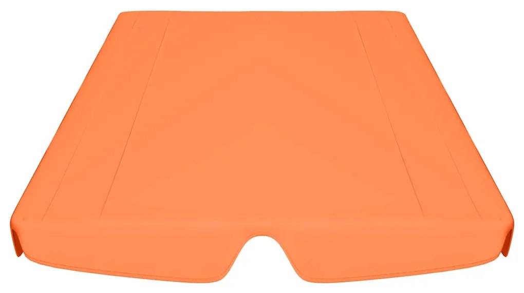Toldo suplente baloiço jardim 188/168x145/110 cm laranja