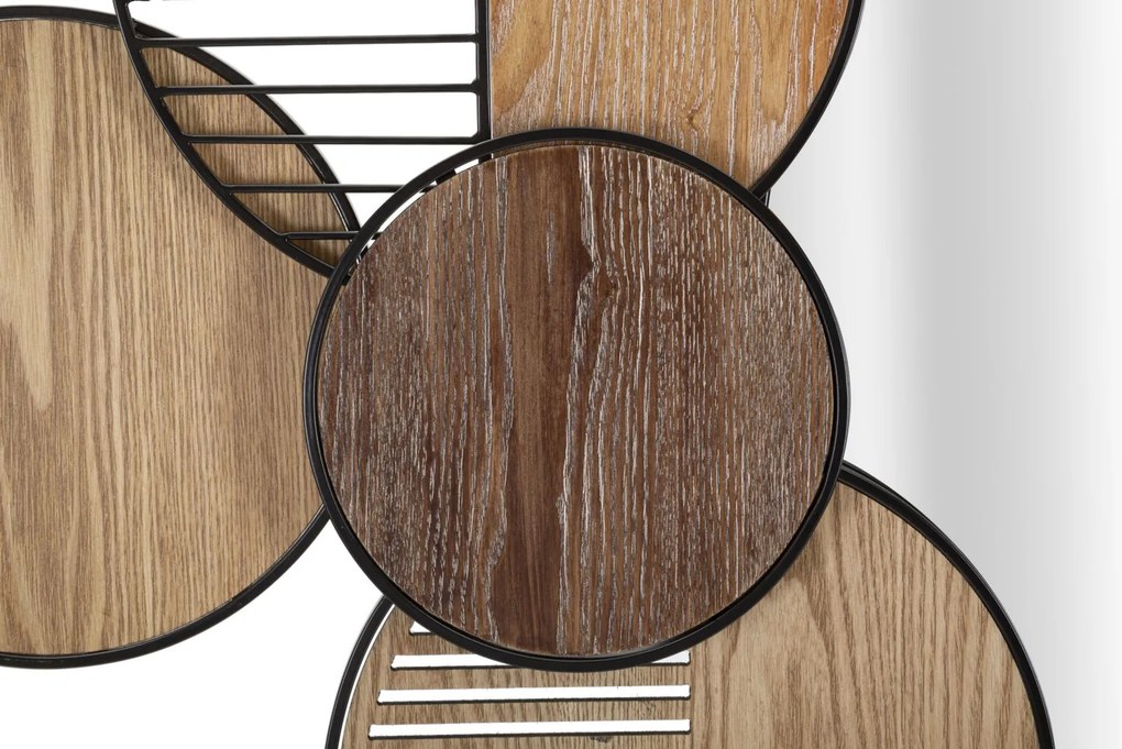 ESPELHO DE PAREDE WOODY 123,2X4,4X63,5 CM MULTICOLORIDO