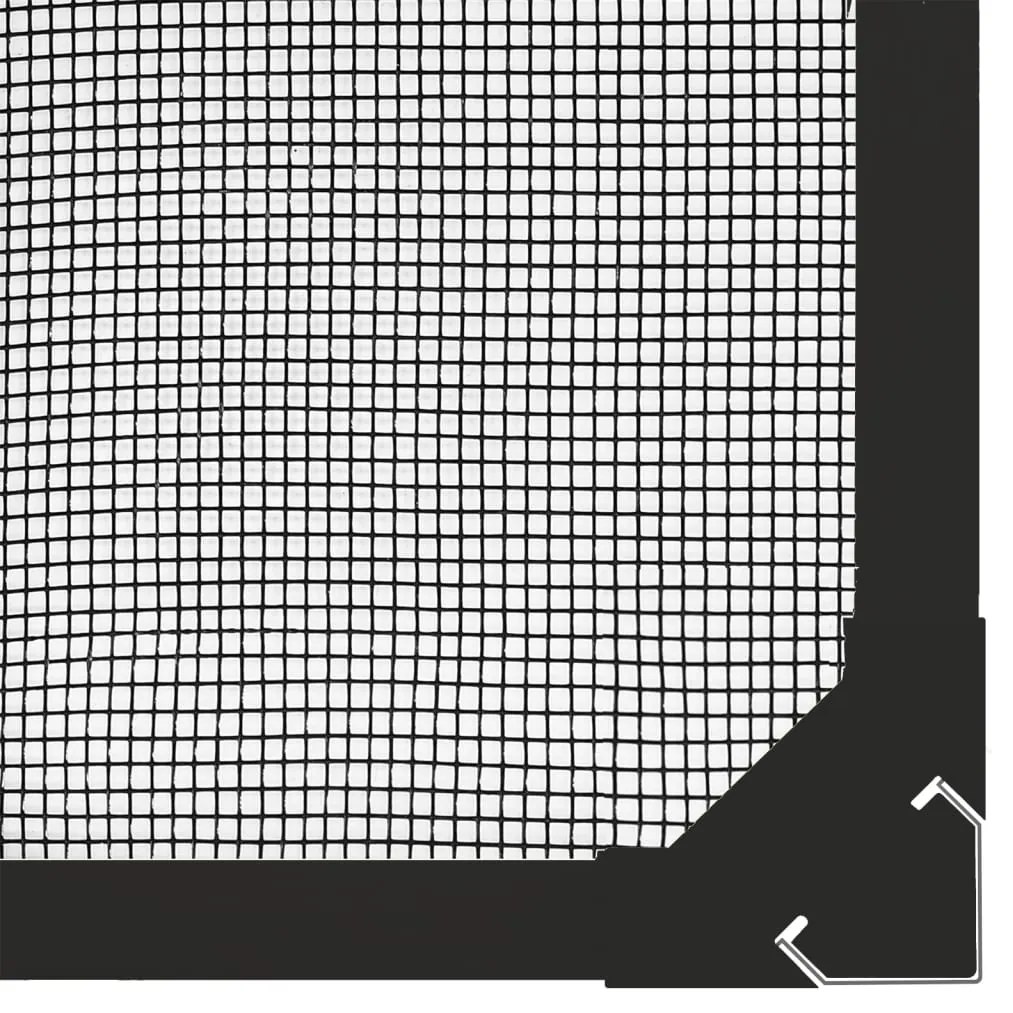Tela anti-insetos magnética para janelas 80x140 cm antracite