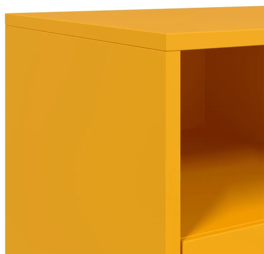 Móvel de TV 100,5x39x43,5 cm aço amarelo mostarda