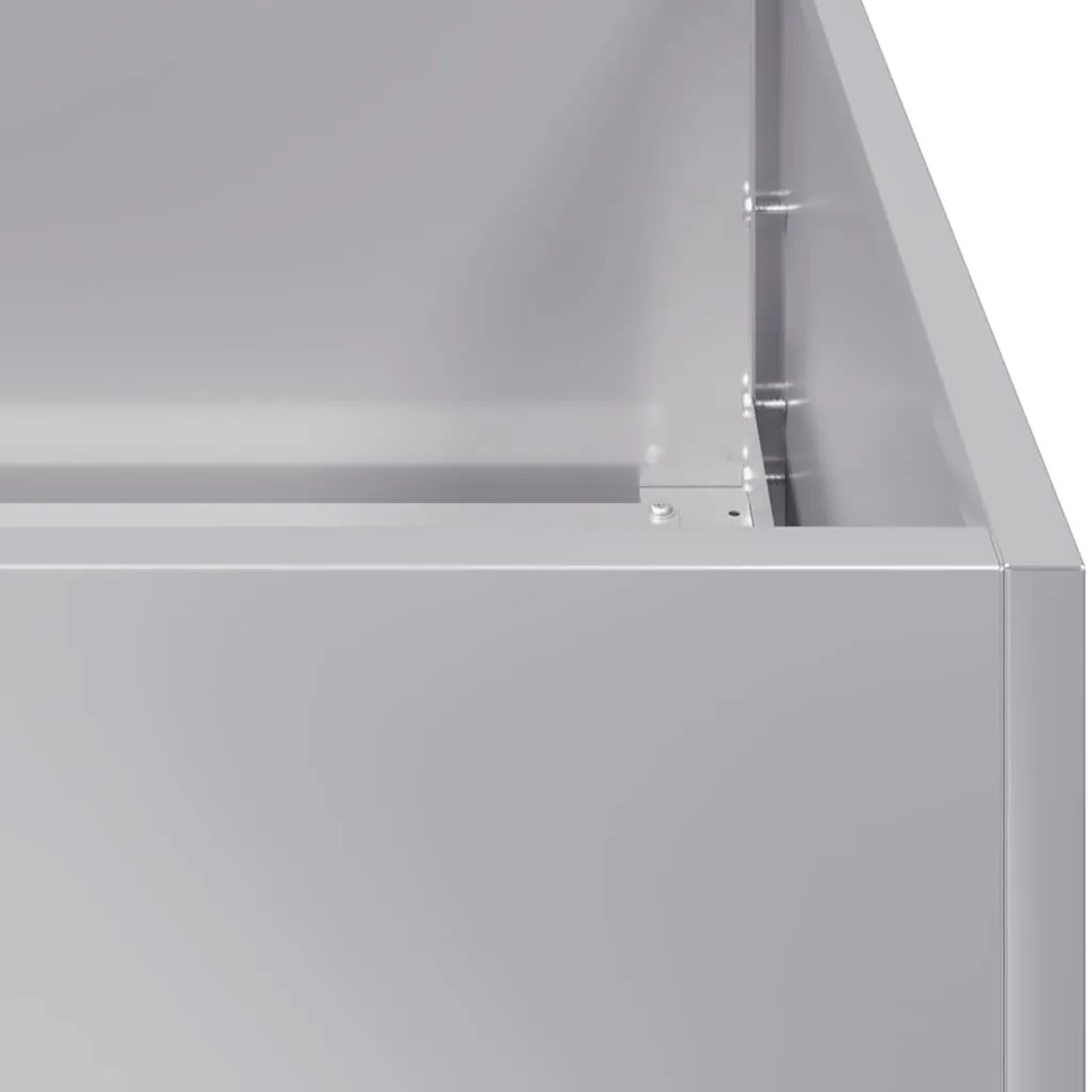 Planter 40x80x80 cm aço galvanizado