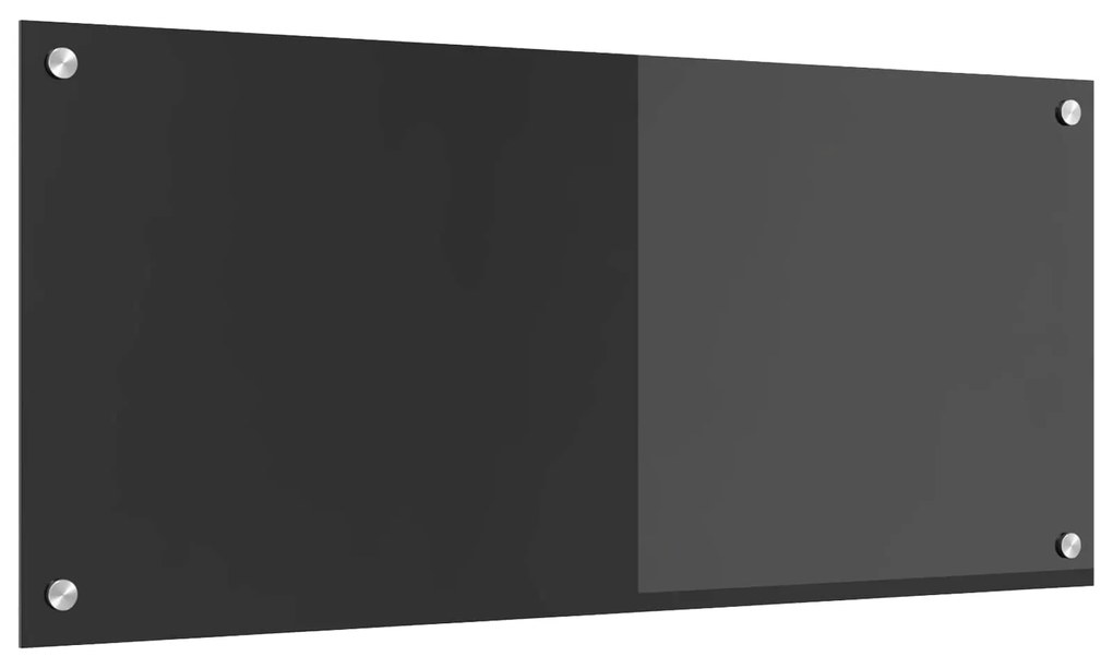vidaXL Proteção de Cozinha Cinza Escuro 90 x 40 cm vidro temperado