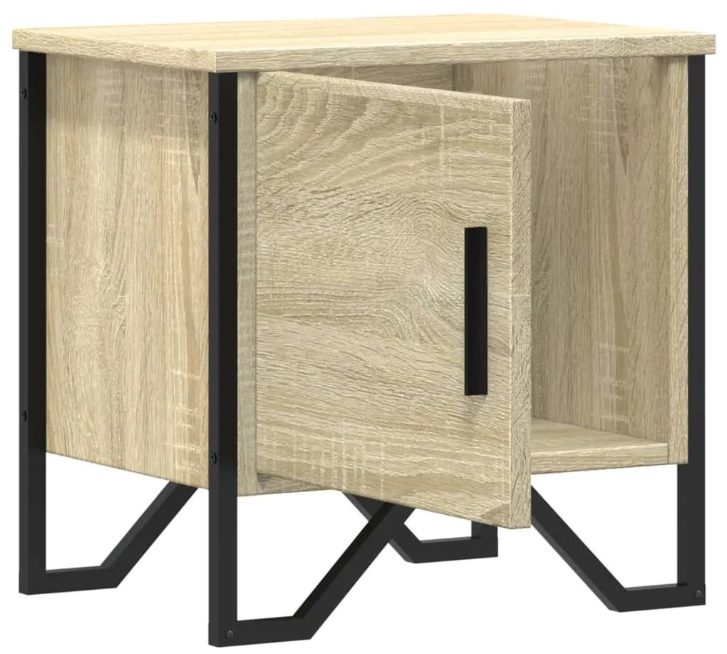 Mesas-de-cabeceira 2 pcs 40x30x40 cm aglomerado carvalho sonoma