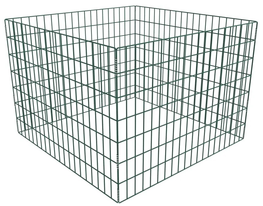 Compostor de jardim malha quadrada 100 x 100 x 70 cm