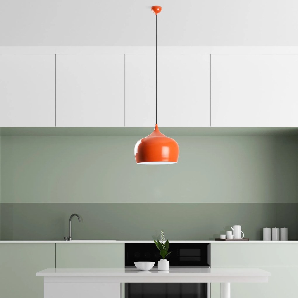 Candeeiro de Teto Patine – Laranja – Ø28 h:29 cm