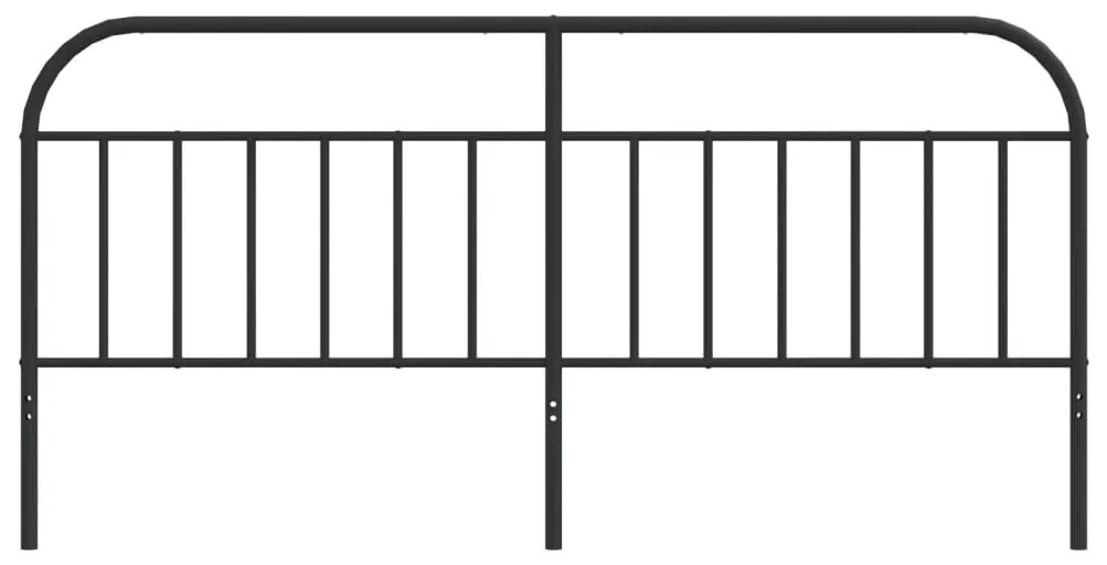 Cabeceira de cama 200 cm metal preto
