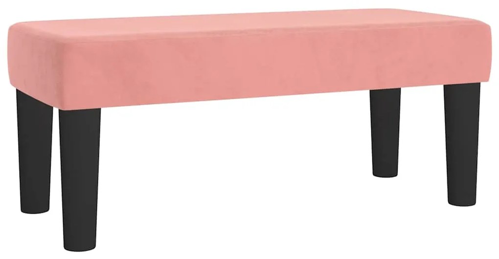 Cama boxspring com colchão 120x190 cm veludo rosa