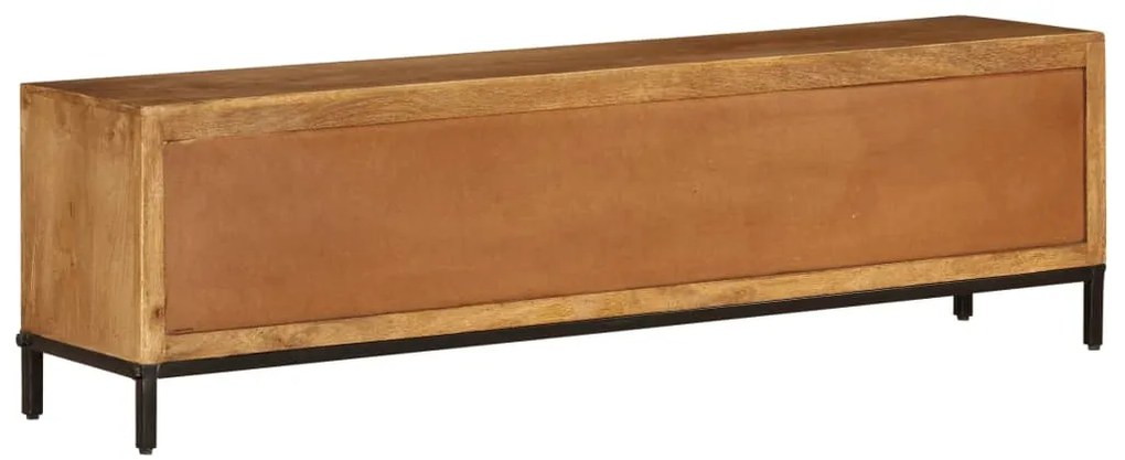 Móvel de TV em madeira de mangueira maciça 140x30x40 cm
