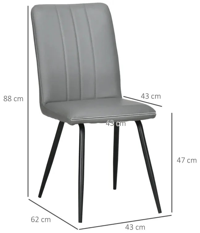 Conjunto de 2 Cadeiras Faden - Design Moderno