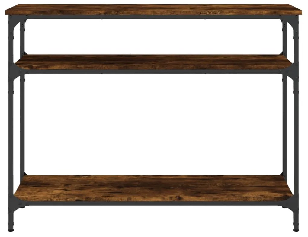 Mesa consola 100x29x75 cm derivados de madeira carvalho fumado