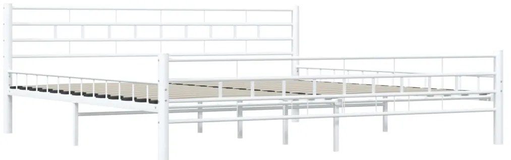 Estrutura de cama 200x200 cm metal branco