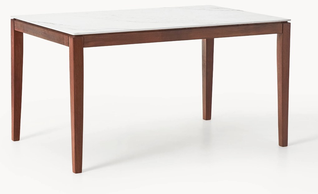 Mesa de jantar com tampo com aspeto de mármore Jackson, vários tamanhos