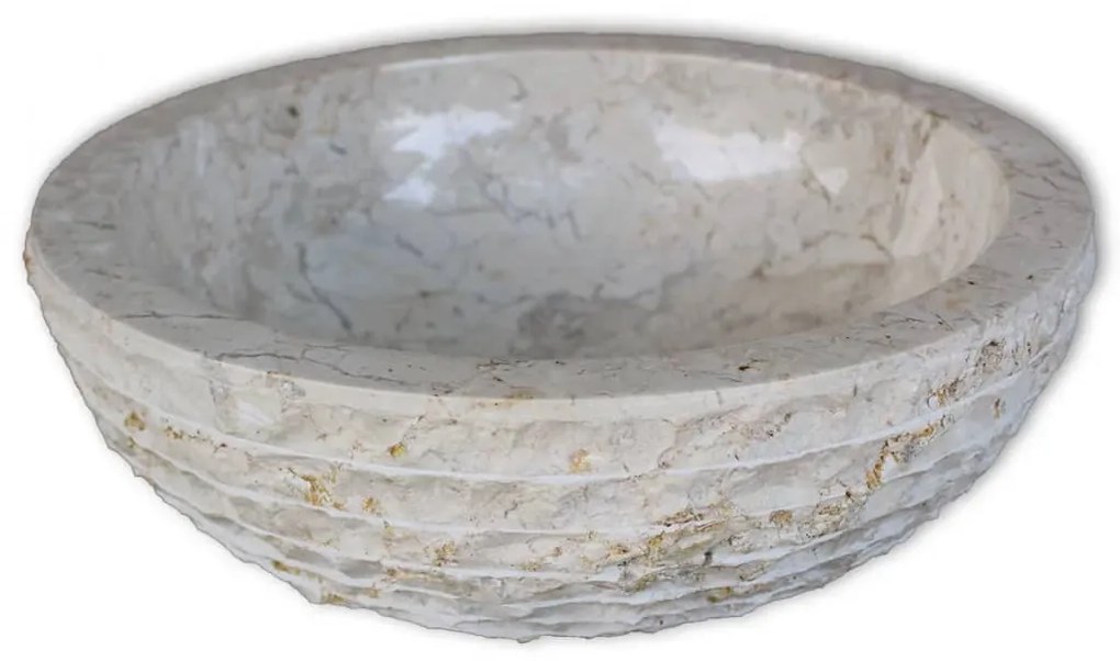 Lavatório em mármore 40 cm creme