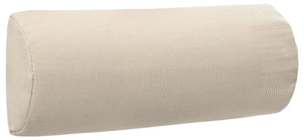 Encosto cabeça cadeira de pátio 40x7,5x15 cm textilene creme