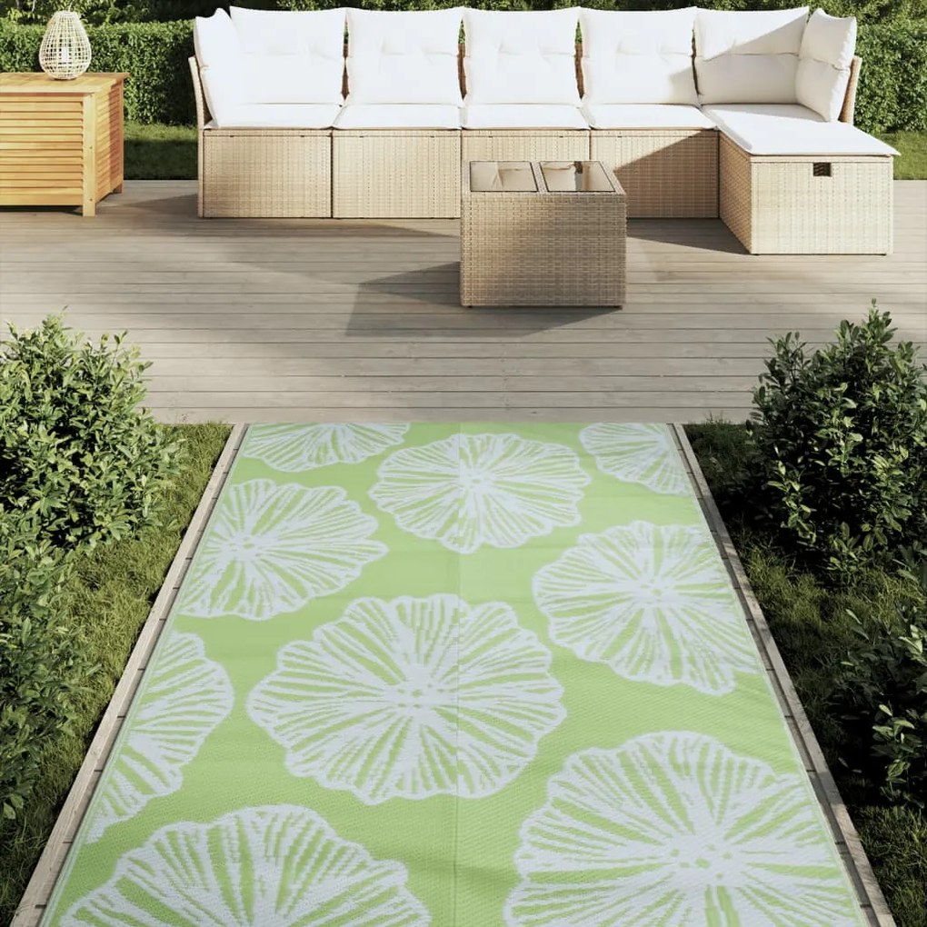 Tapete de exterior 120x180 cm PP verde