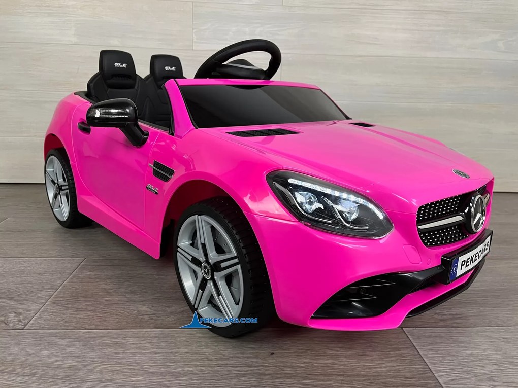 Carro elétrico para crianças Mercedes SLC 300 12V 2.4G Rosa