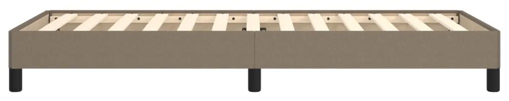 Estrutura de cama sem colchão 90x190 cm tecido cinzento