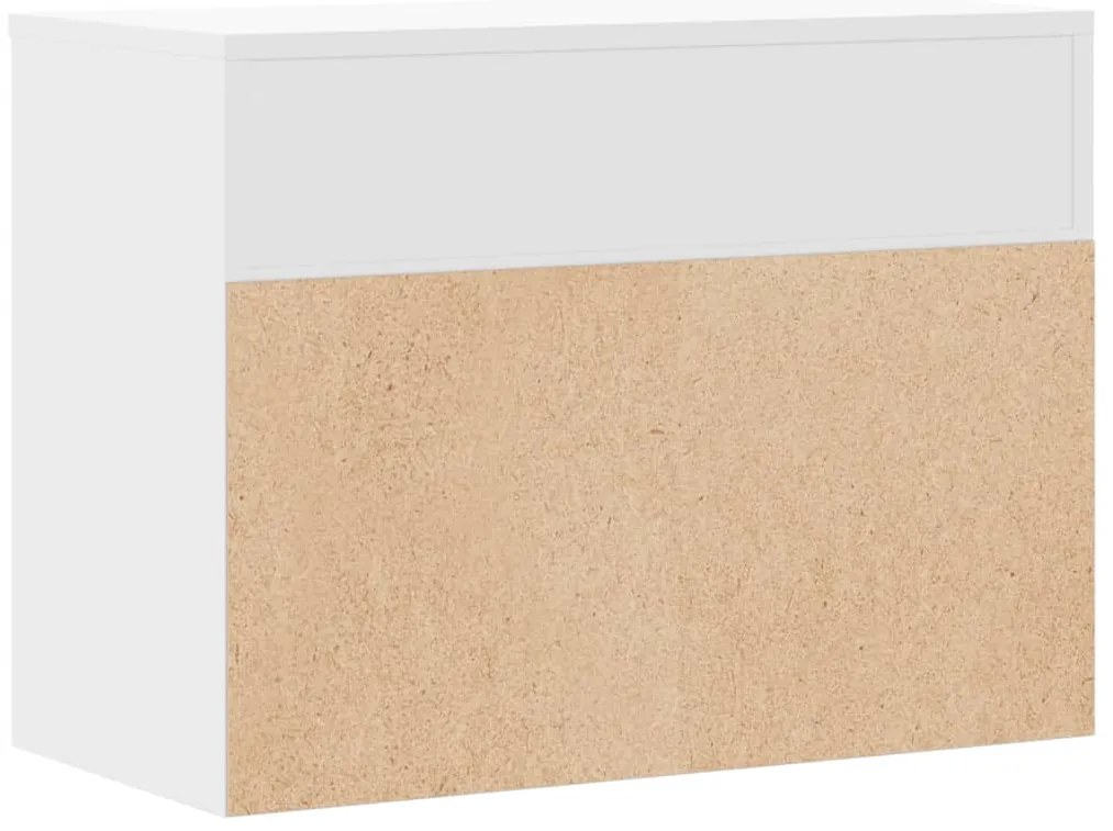 Banco sapateira 60x30x45 cm derivados de madeira branco