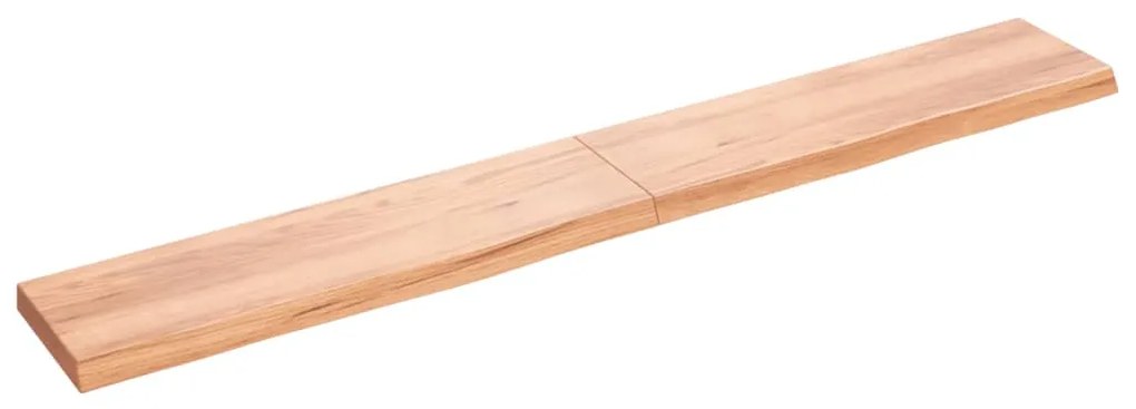 vidaXL Prateleira de parede 220x30x(2-6) cm carvalho tratado castanho