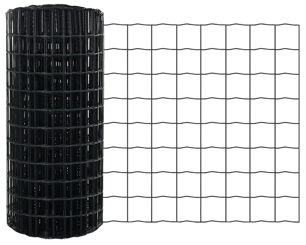 Cerca Euro Cinza 0.4x25 m Aço