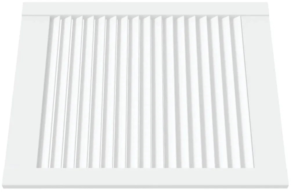 Portas de armário 2 pcs design de persiana pinho maciço branco