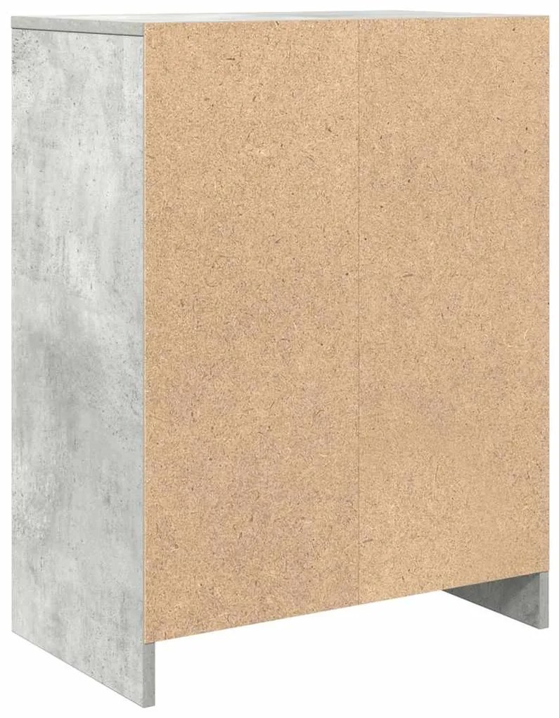 Aparador 57x34x76 cm derivados de madeira cinza cimento