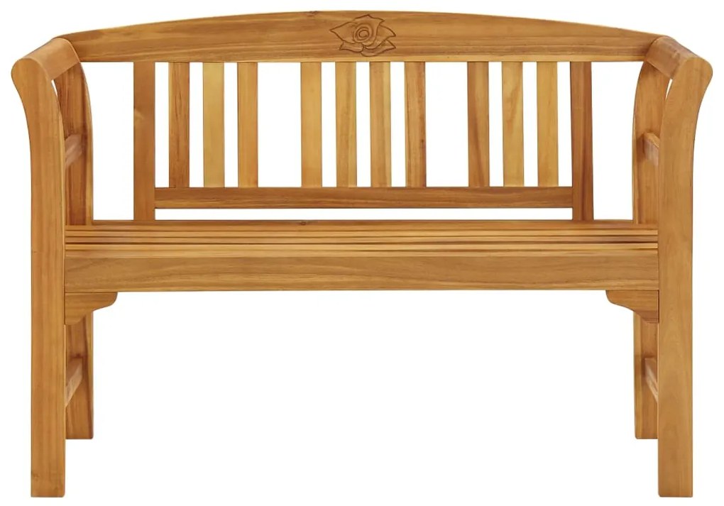 Banco de jardim 114 cm madeira de acácia maciça