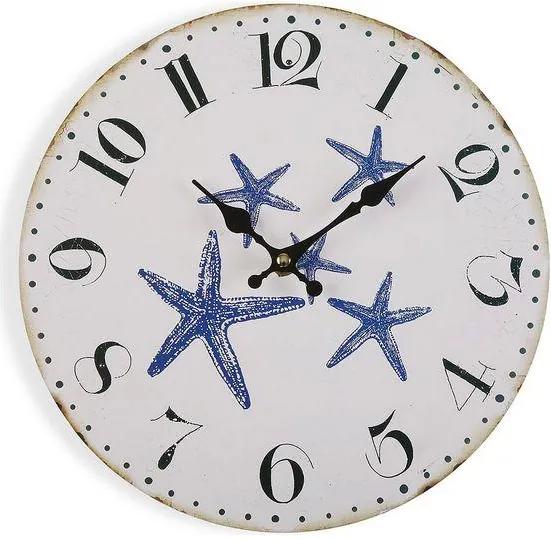 Relógio de Parede Blue Sea Metal (4 x 29 x 29 cm)