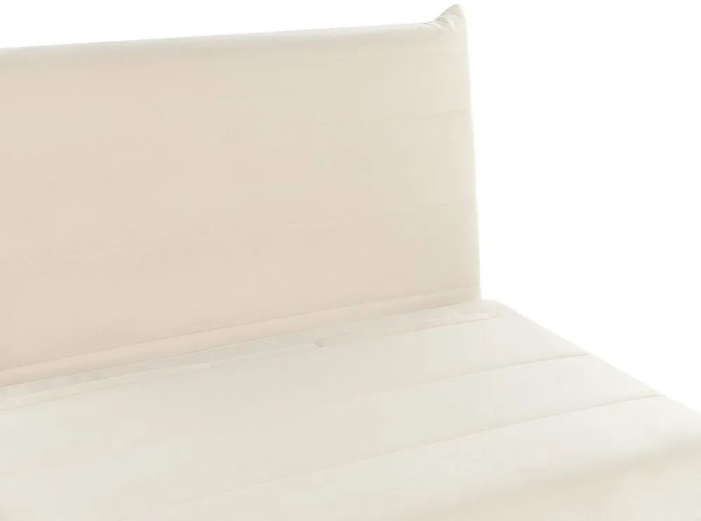 Sofá-cama em veludo creme SETTEN Beliani