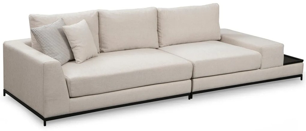 Sofá de 4 Lugares Line – Bege – 320 x 102 x 84 cm