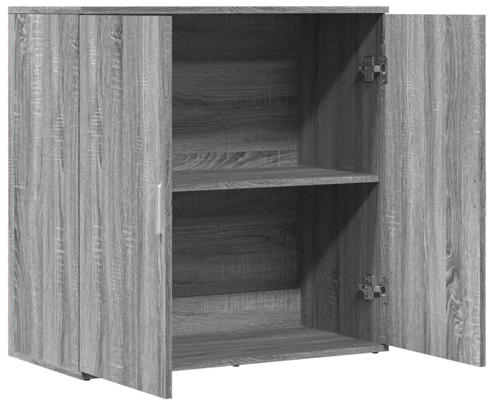 Aparador 79x38x80 cm derivados de madeira cinzento sonoma