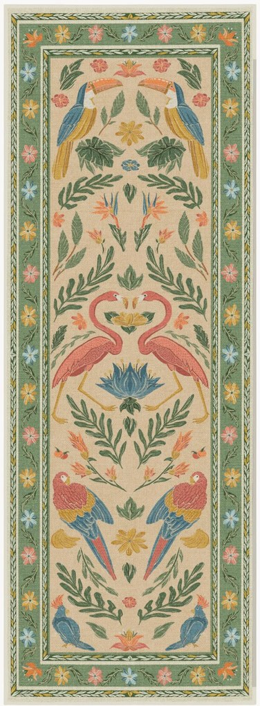 Passadeira lavável Birds of a Feather by Iris Apfel