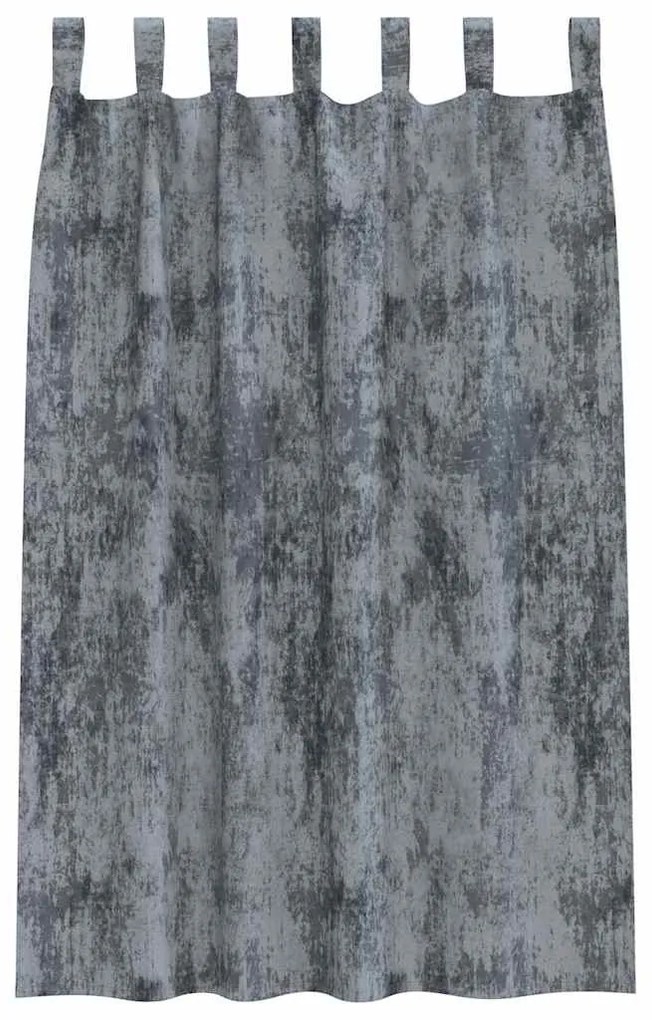 Cortinas de Veludo 2 peças com Ilhós Cinza Prata 175x140 cm