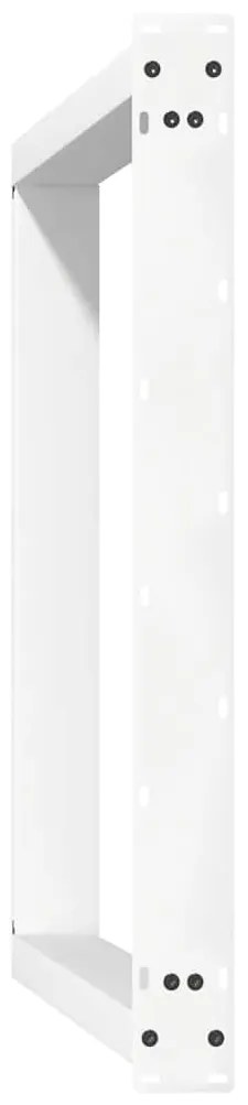 Pernas p/ mesa de jantar 2 pcs forma U 90x(72-73) cm aço branco