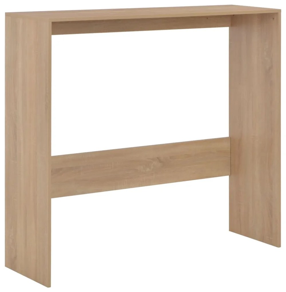 Mesa de bar com 2 tampos carvalho 130x40x120 cm