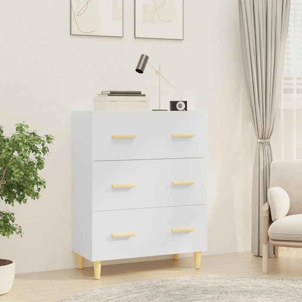 vidaXL Aparador 70x34x90 cm derivados de madeira branco