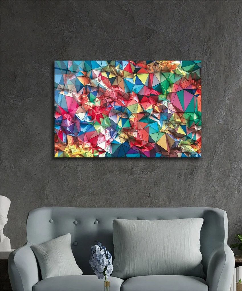 Quadro Decorativo de Vidro Temperado 0439 – Multicolor – 46 x 72 cm