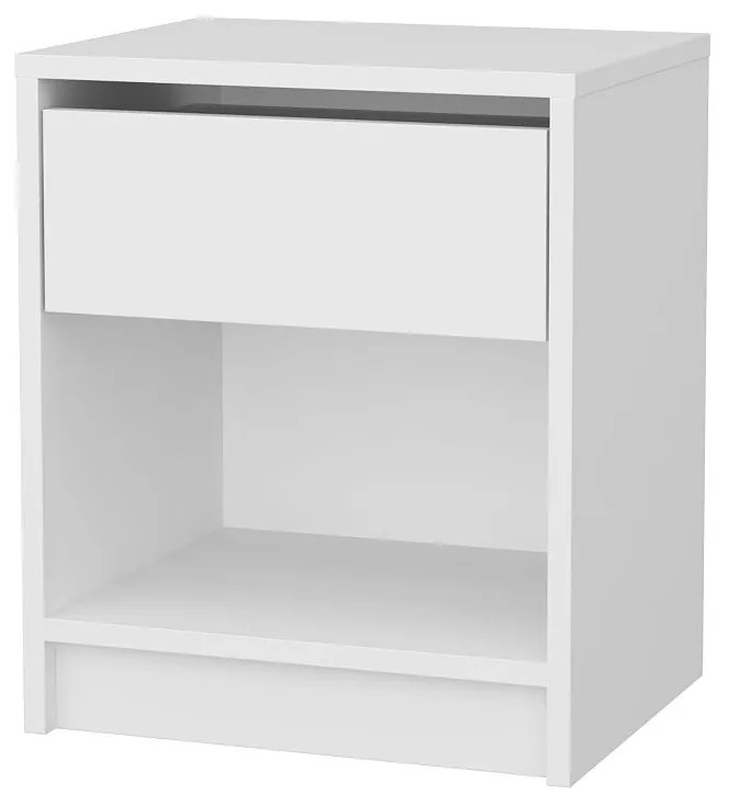Mesa de Cabeceira Sheridan - Branca - 44,6cm x 35,9cm x 52,8cm