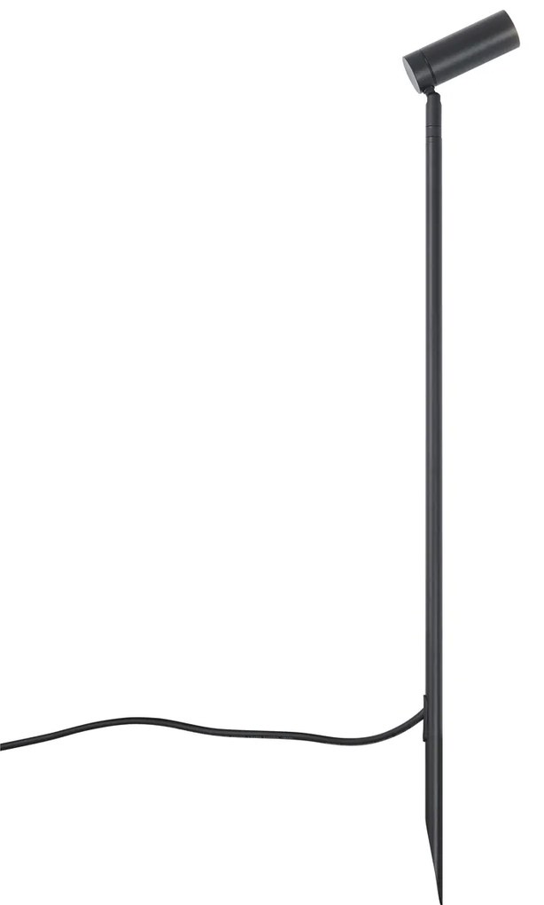 Foco preto 80cm incl. LED ajustável IP65 incl. Cabo e ficha - Carl Moderno