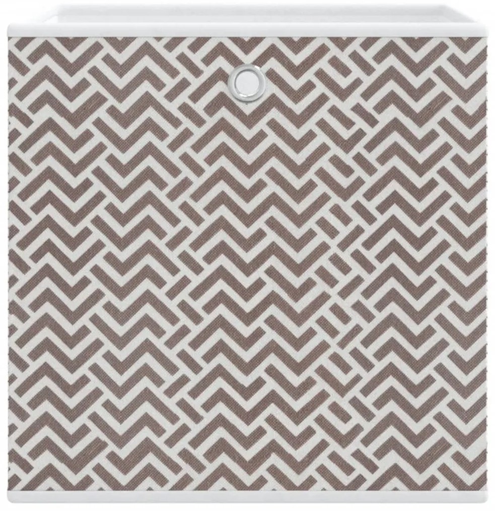 Caixas de arrumação dobráveis 4 pcs 32x32x32 cm TNT castanho