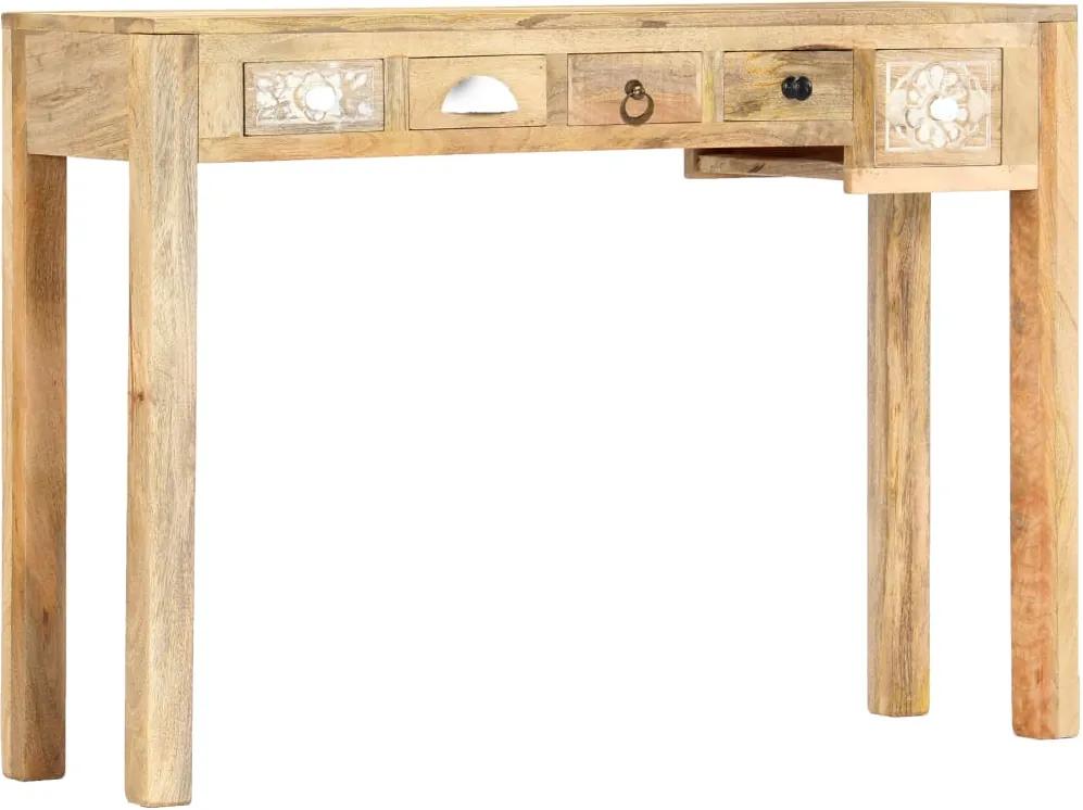 Mesa consola 110x30x75 cm madeira de mangueira maciça
