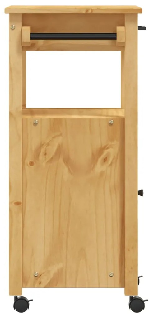 Carrinho de cozinha MONZA 48x40x90 cm madeira de pinho maciça