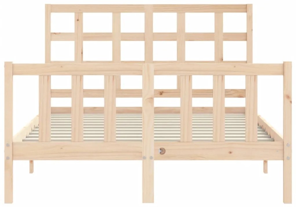 Cama sem colchão 120x200 cm madeira de pinho maciça