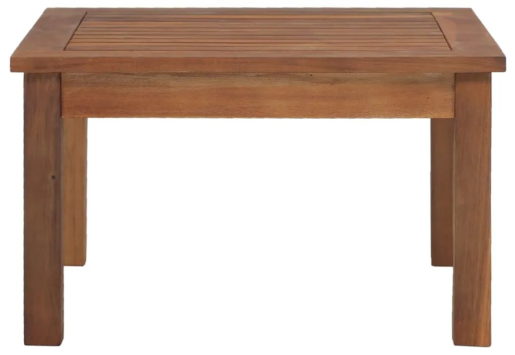 4 pcs conjunto lounge jardim c/ almofadões vime PE castanho