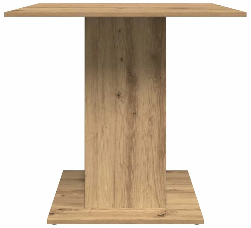 Mesa de jantar 80x80x75 cm derivados madeira carvalho artisiano
